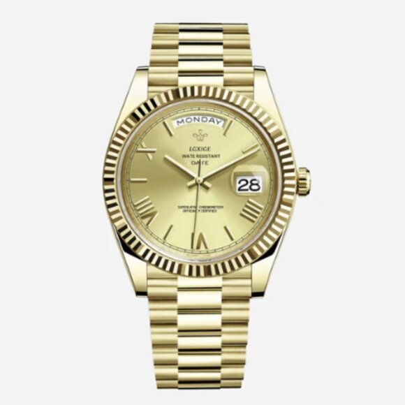 Santos Gold Men’s Watch – 40mm Gold Stainless Steel – Brand New - Picture 1 of 1